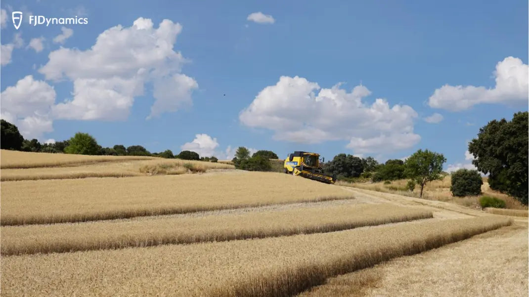 375 Hectares, 400 Hours, 1 FJD AT2 Max Kit: Conquering Wheat Harvest on Hilly Fields in Spain