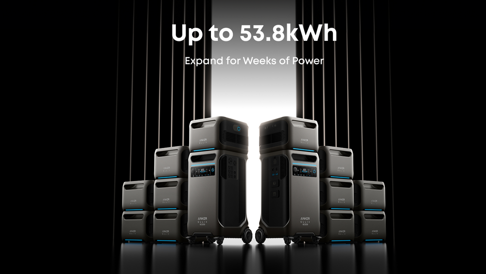 Anker SOLIX F3800 Plus Portable Power Station - 3,840Wh | 6,000W-up to 53.8hWh