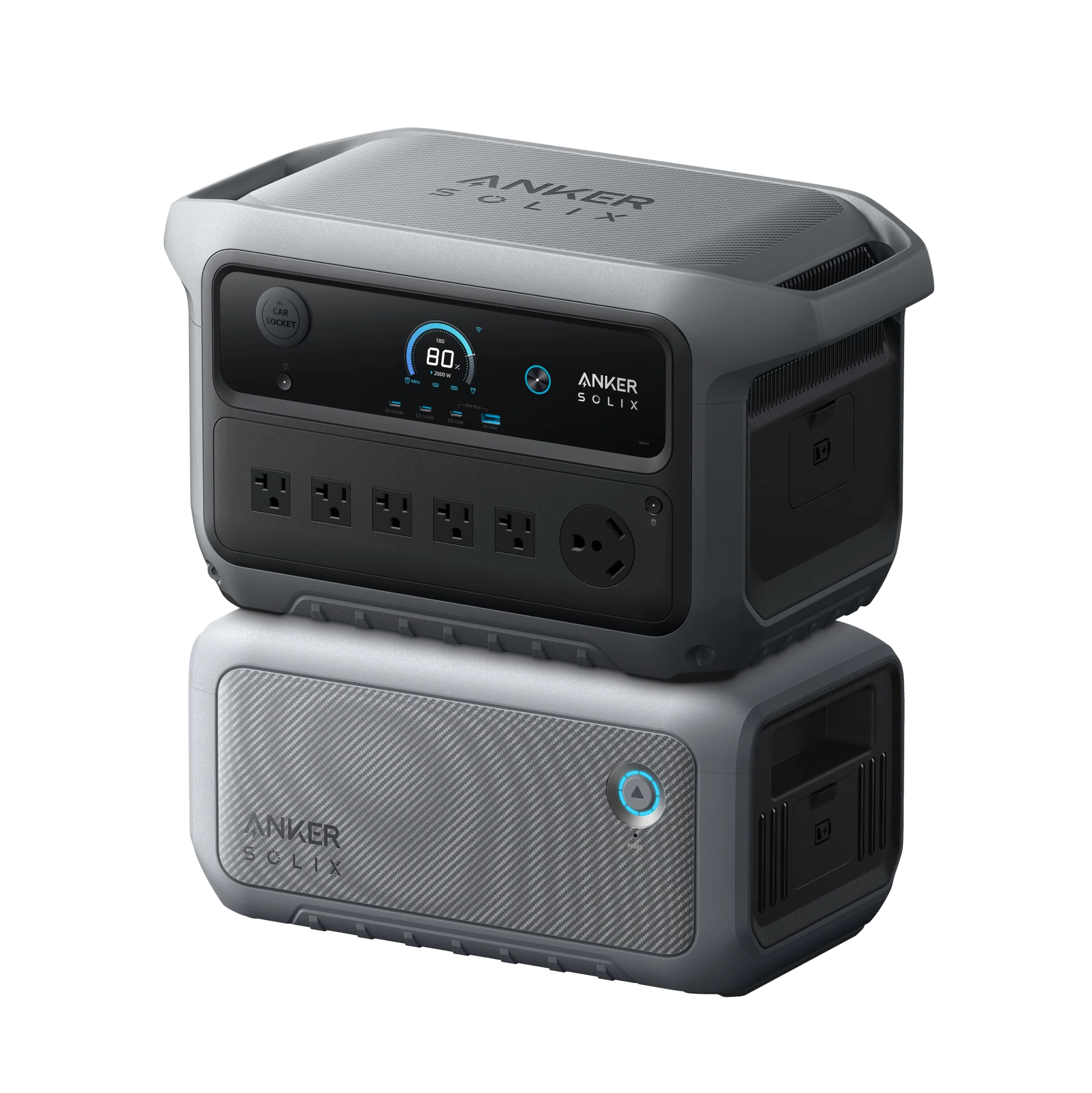 Anker SOLIX C2000X Gen 2 Portable Power Station - 2,048Wh | 2,400W (Refurbished)