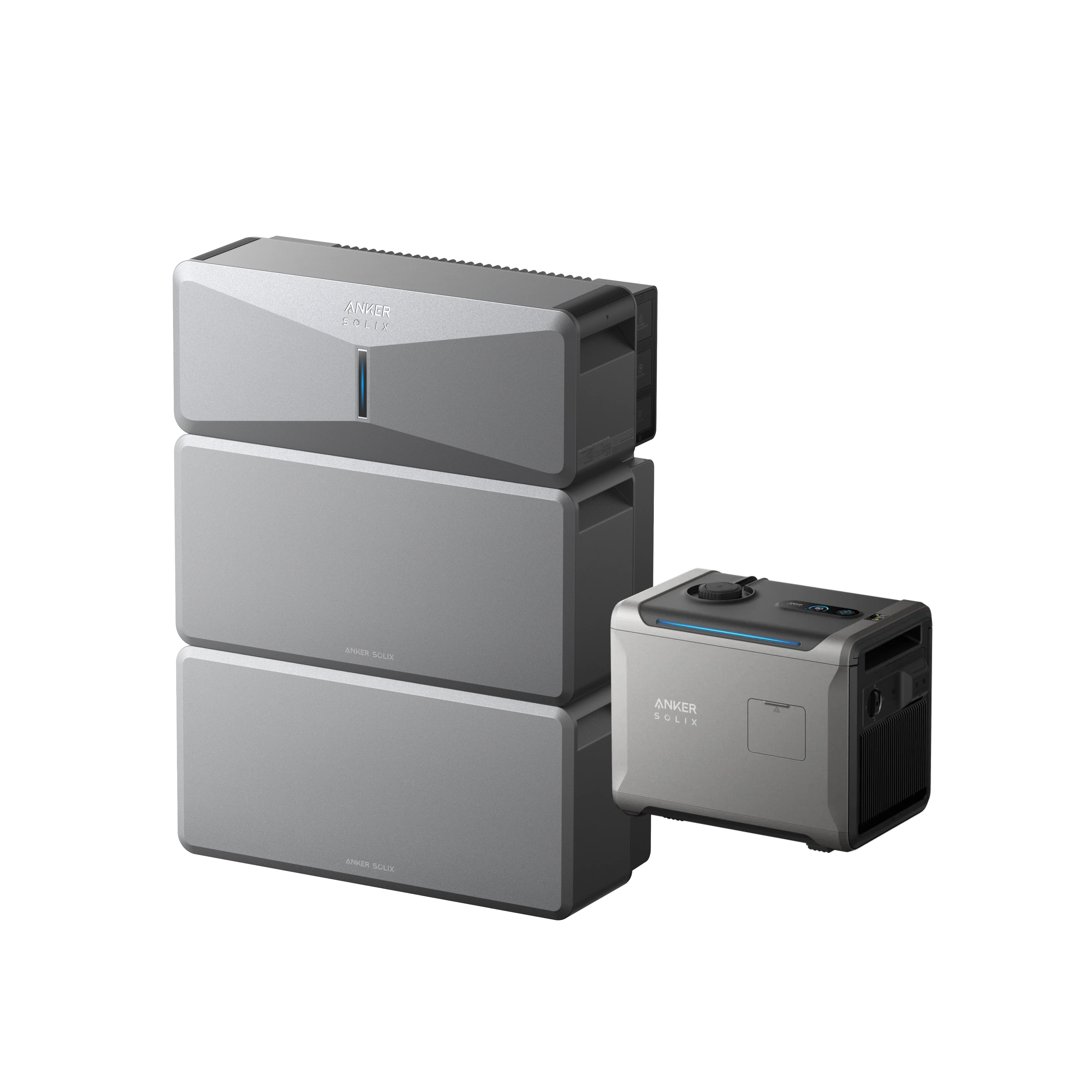 Anker SOLIX E10 (Power Module + 2× Battery) + Smart Generator 5500