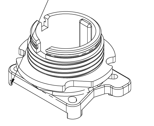 T25 Spray Lance Fixing Base