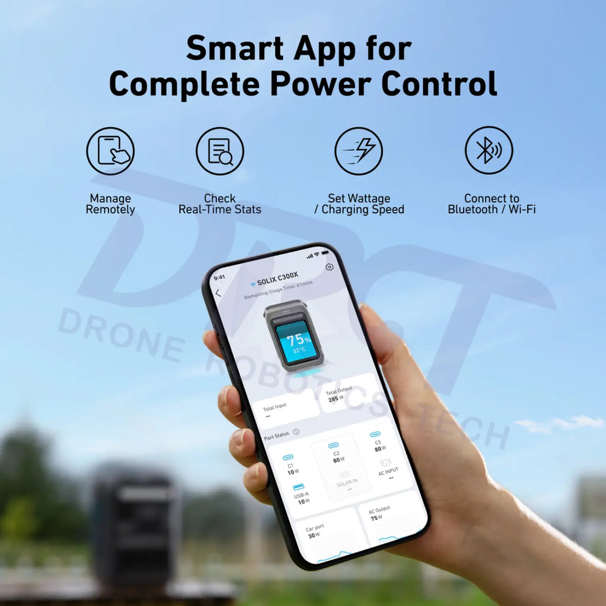 Anker SOLIX C300X Portable Power Station – 288Wh(Refurbished) - Portable Power Stations