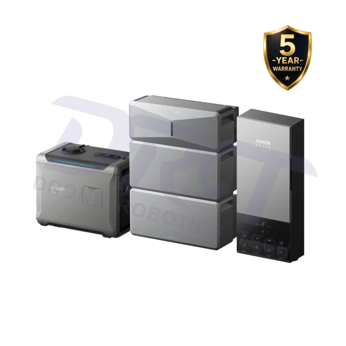 Anker SOLIX E10 Home Backup System with Power Dock & Smart Generator - E10 Kit (1x Power Module + 2x Battery + Power