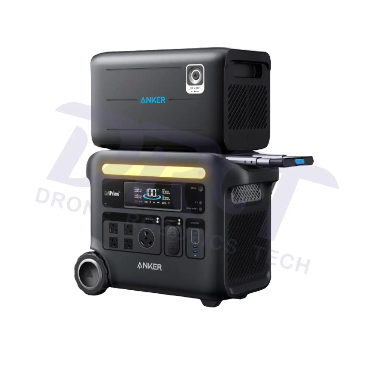 Anker SOLIX F2600 Portable Power Station - 2,560Wh | 2,400W - Anker SOLIX F2600 + BP2600 Expansion Battery - Portable