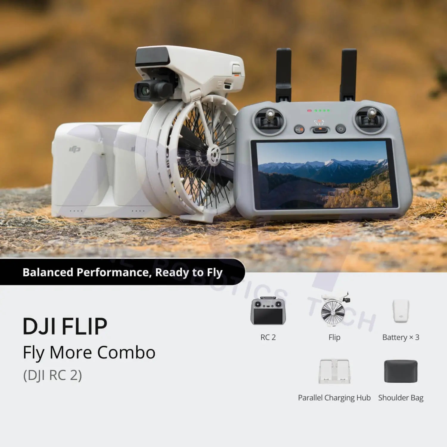 DJI Flip Fly More Combo (DJI RC 2)(GL) - Camera