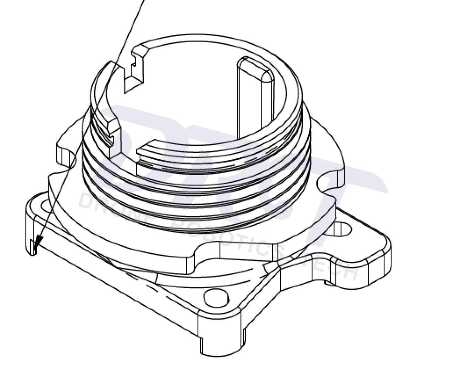 T25 Spray Lance Fixing Base