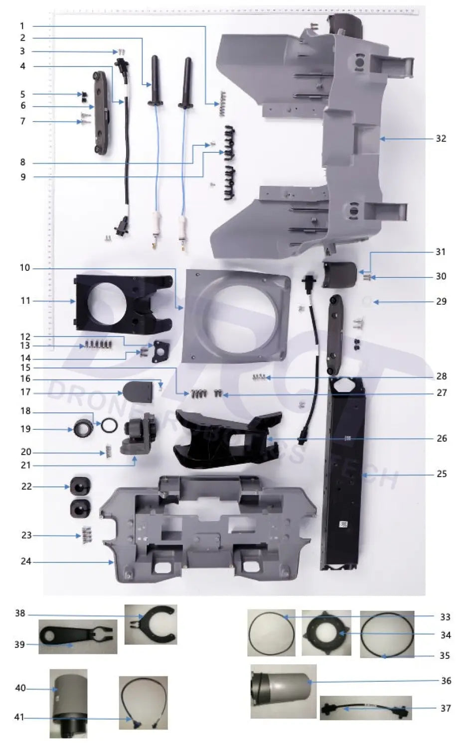 T50 Front Frame Kit - Parts