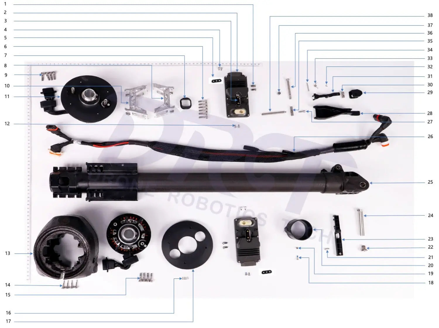 T50 M1 Arm Kit (Unassembled) - Parts