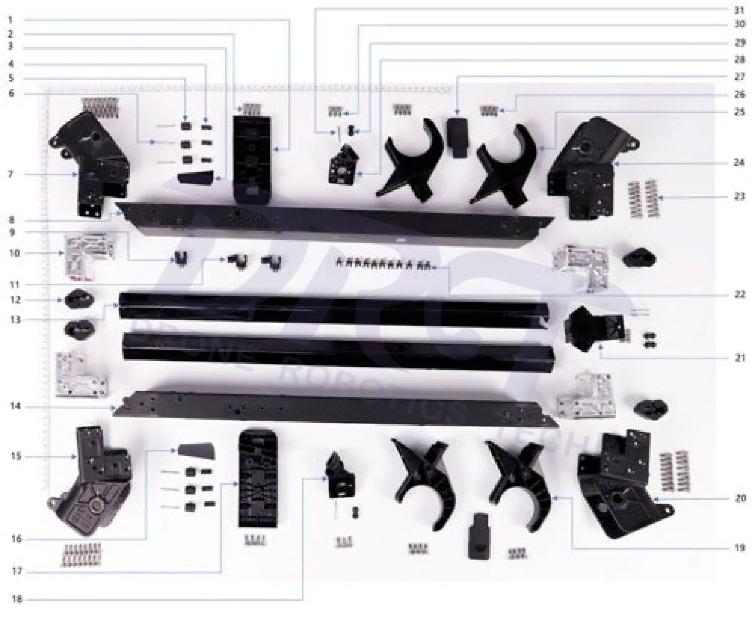T50 Middle Frame Kit - Parts