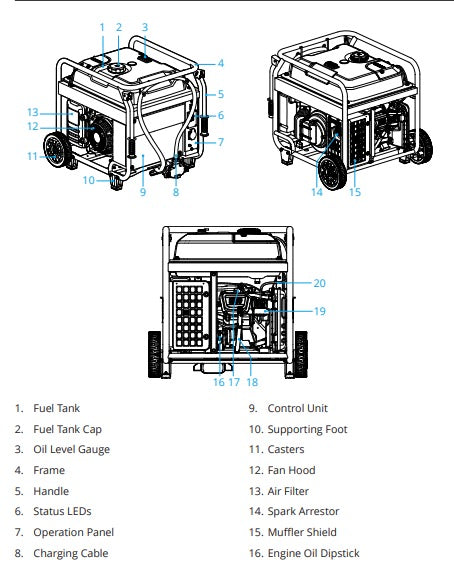 Agras D14000iE Generator