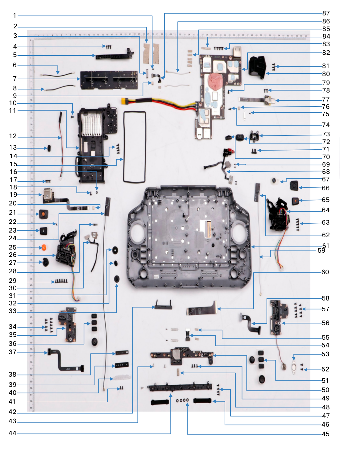 T100 Components T100/T70 Remote Controller Front Shell – Drone Robotics Tech