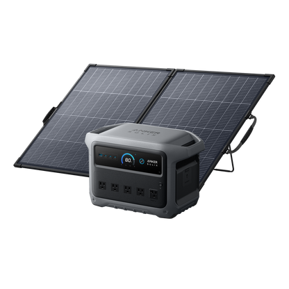 Anker SOLIX C1000X Gen 2 Portable Power Station with 200W Bifacial Solar Panel