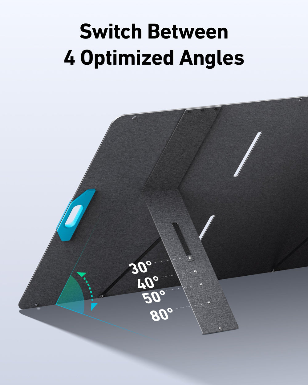 Anker SOLIX PS400 Portable Solar Panel-4 optimized angles