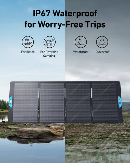 Anker SOLIX PS400 Portable Solar Panel- IP67 waterproof