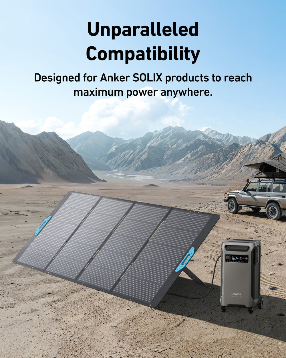 Anker SOLIX PS400 Portable Solar Panel-unparalleled compatibity