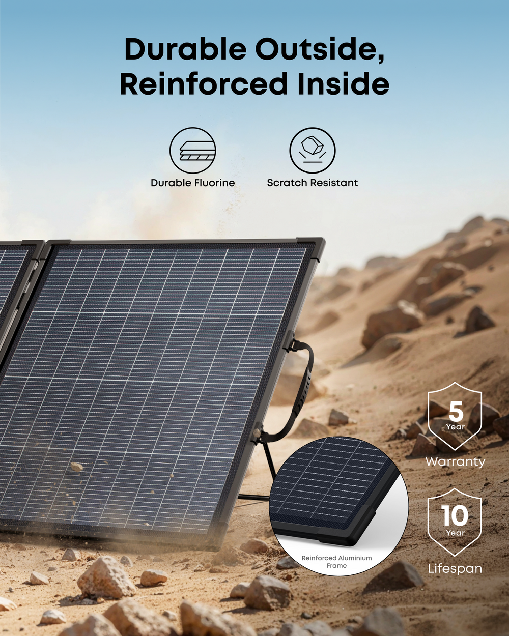 Anker SOLIX PS200 Bifacial Portable Solar Panel-durable outside reinforced inside