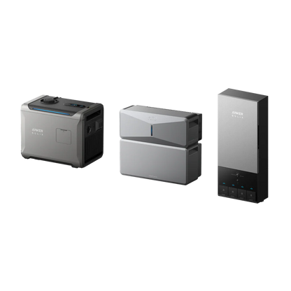Anker SOLIX E10 with Smart Inlet Box & Smart Generator 5500 (Tri-Fuel)