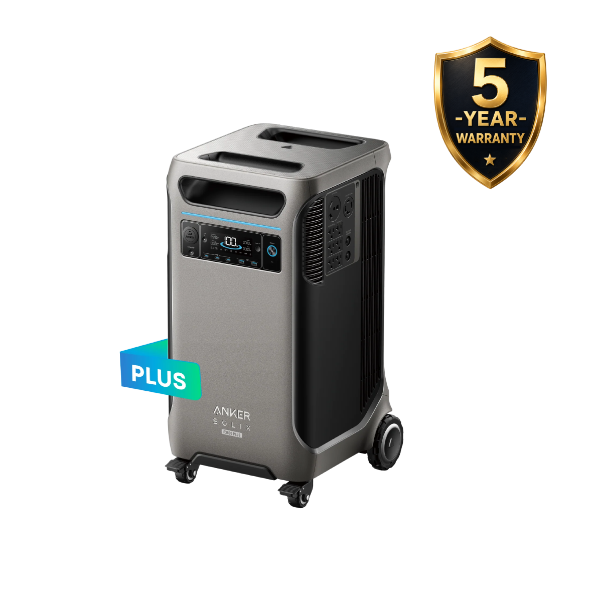 Anker SOLIX F3800 Plus Portable Power Station - 3,840Wh | 6,000W