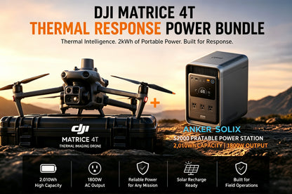 DJI Matrice 4T + Anker SOLIX S2000 Thermal Response Power Bundle