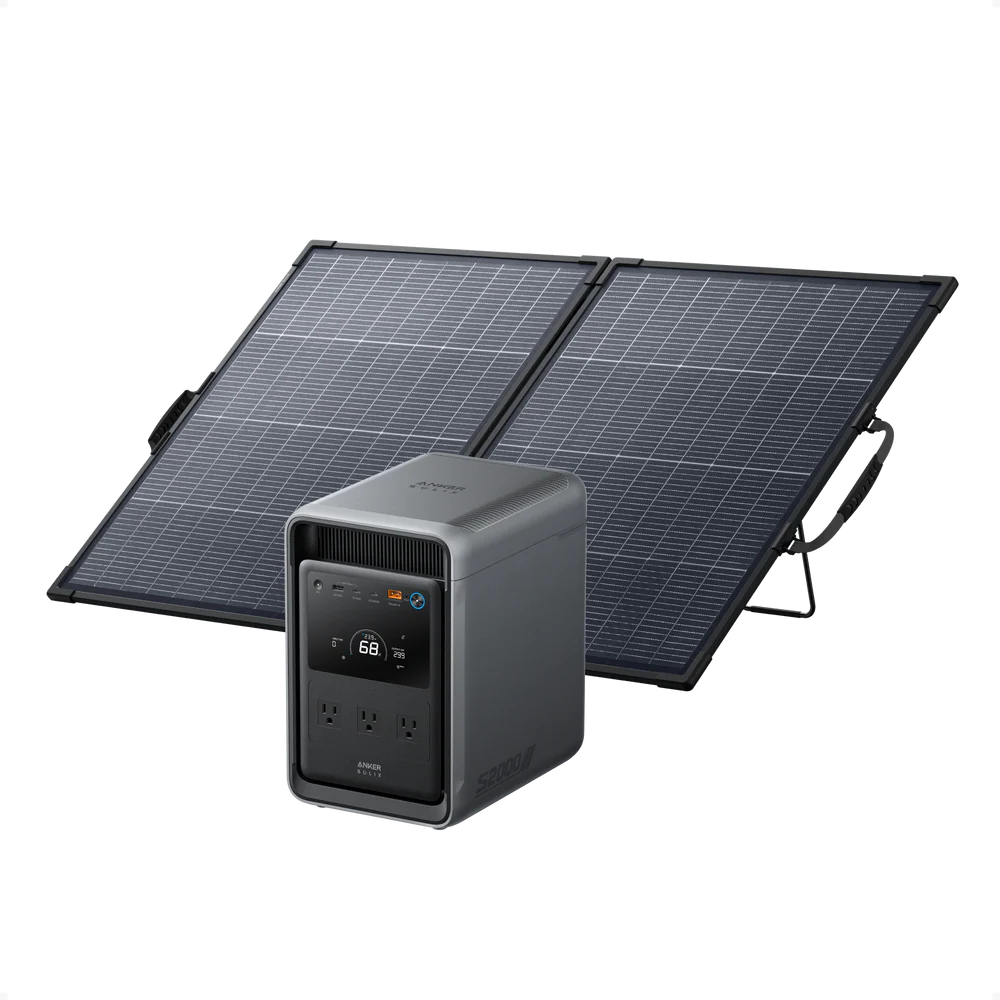 Anker SOLIX S2000 Solar Generator + 400W Portable Solar Panel