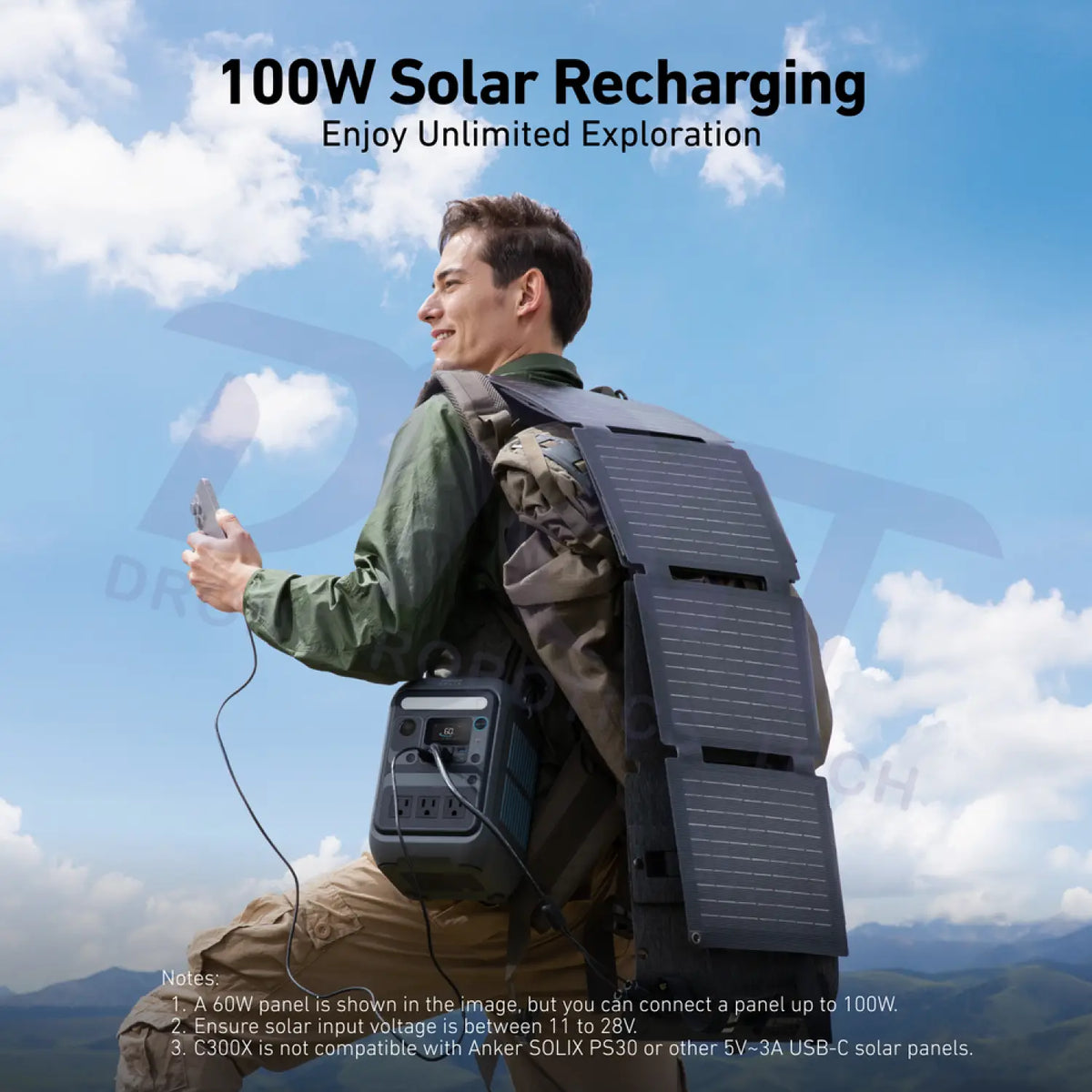 Anker SOLIX C300X Portable Power Station – 288Wh(Refurbished) - Portable Power Stations