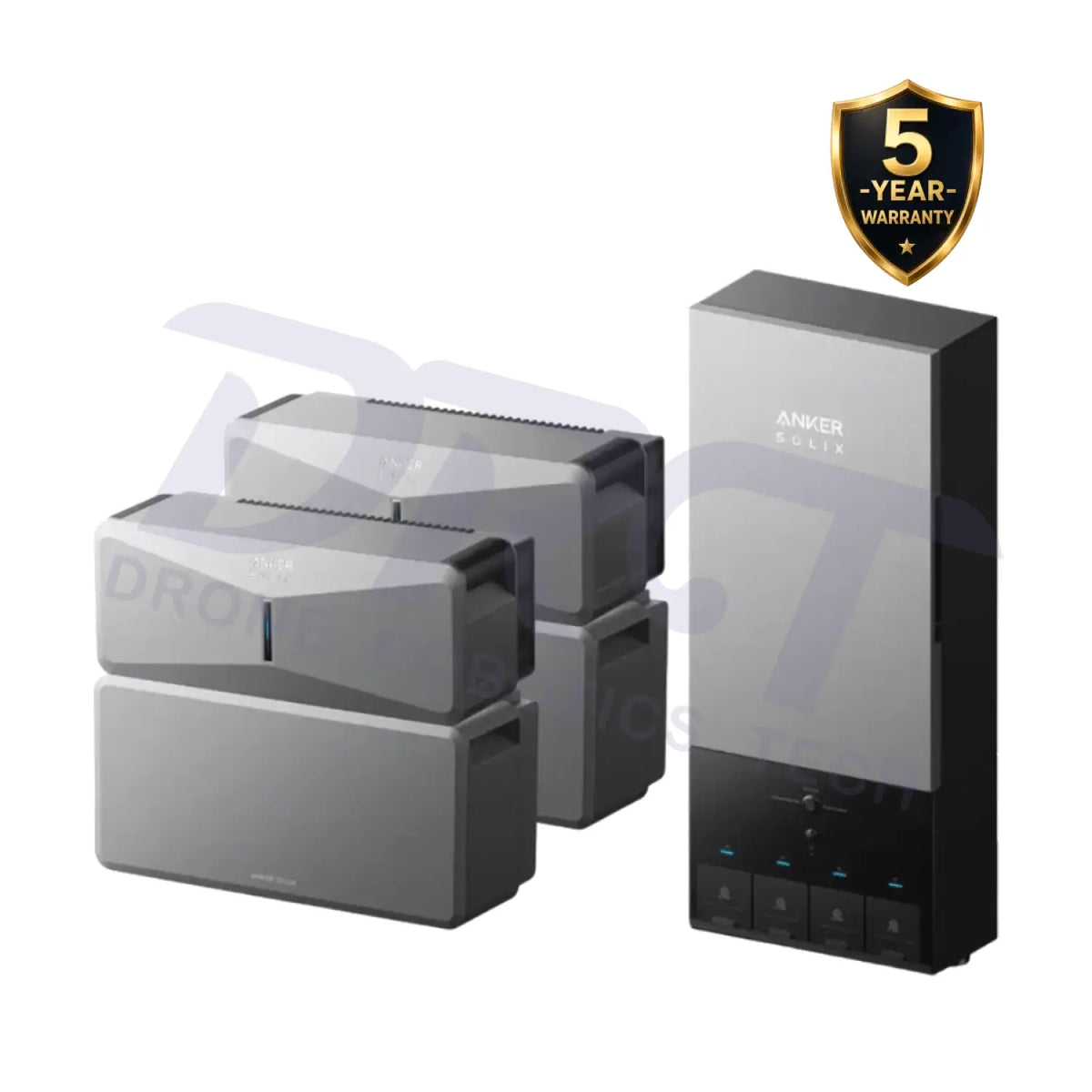 Anker SOLIX E10 Home Backup System with Power Dock - 2x E10 (2x Power Module + 2x Bartery + Power Dock) - Portable