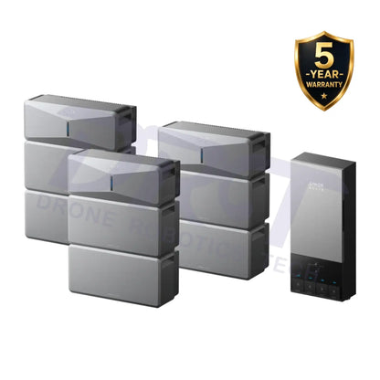Anker SOLIX E10 Home Backup System with Power Dock - 3x E10 (3x Power Module + 6x Battery + Power Dock) - Portable