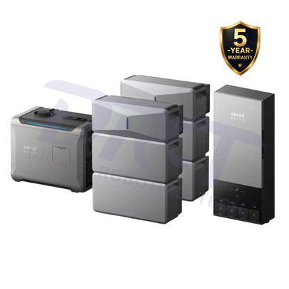 Anker SOLIX E10 Home Backup System with Power Dock & Smart Generator - 2x E10 (2x Power Module + 4x Battery + Power