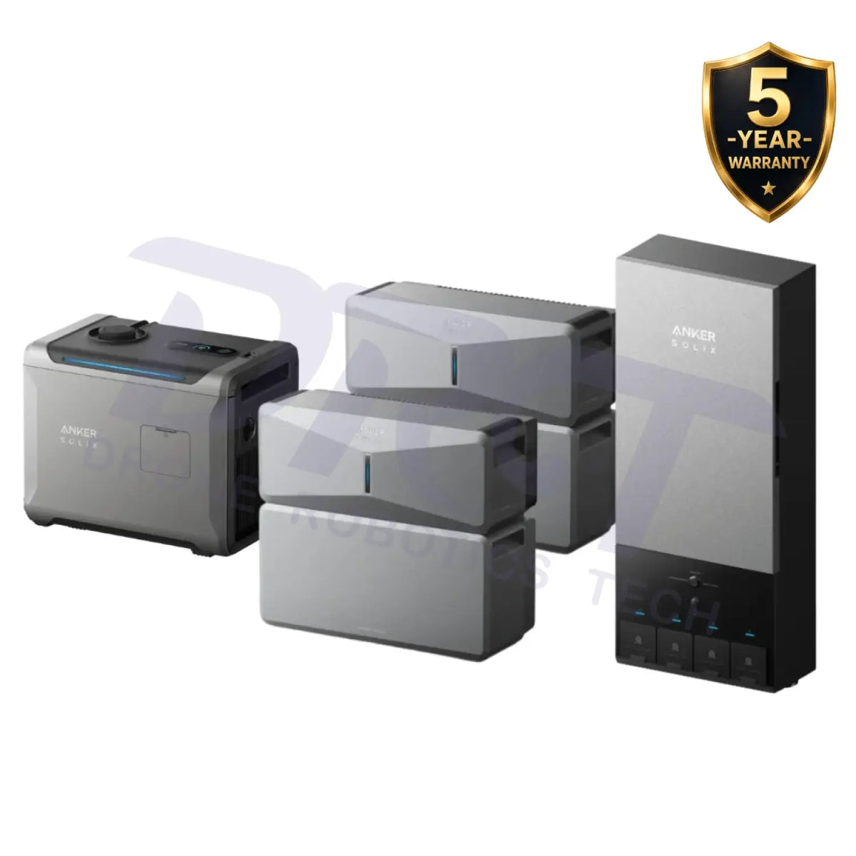 Anker SOLIX E10 Home Backup System with Power Dock & Smart Generator - 2x E10 (2x Power Module + 2x Battery + Power