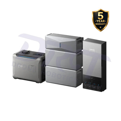 Anker SOLIX E10 Home Backup System with Power Dock & Smart Generator - E10 Kit (1x Power Module + 2x Battery + Power