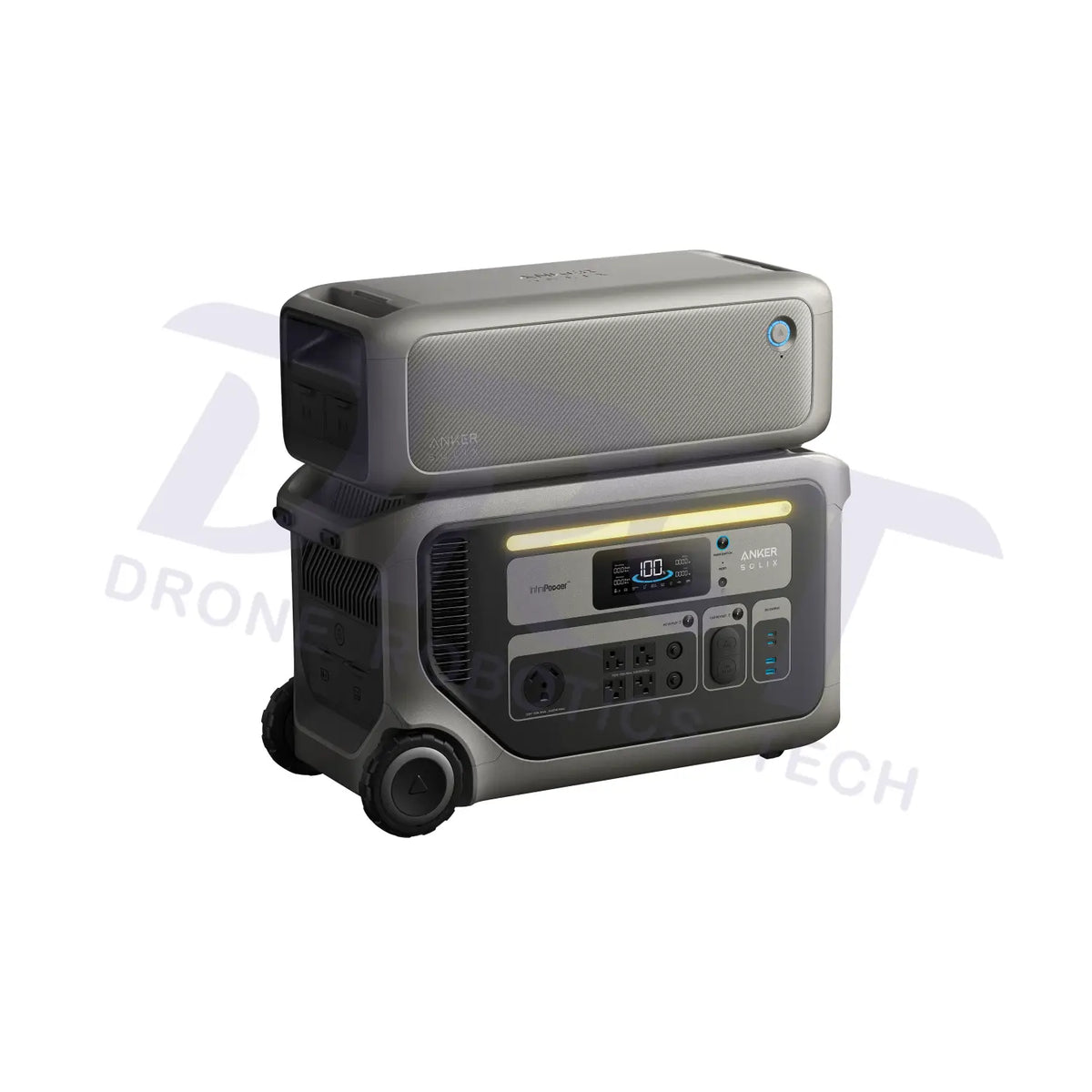 Anker SOLIX F3000 Portable Power Station - 3,072Wh | 3,600W - F3000 + F3000 Expansion Battery - Portable Power Stations