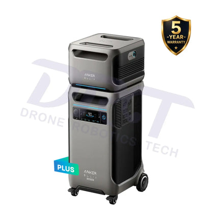 Anker SOLIX F3800 Plus Portable Power Station - 3,840Wh | 6,000W - F3800 Plus + BP3800 Expansion - Portable Power