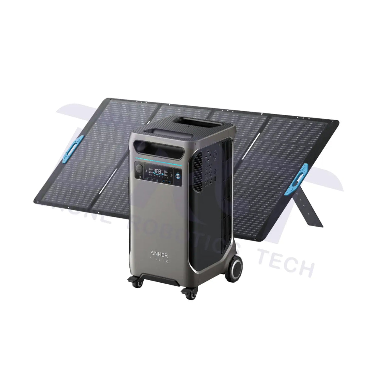 Anker SOLIX F3800 Portable Power Station - 3,840Wh | 6,000W LiFePO4 Battery - F3800 + PS400 Solar Kit - Portable Power