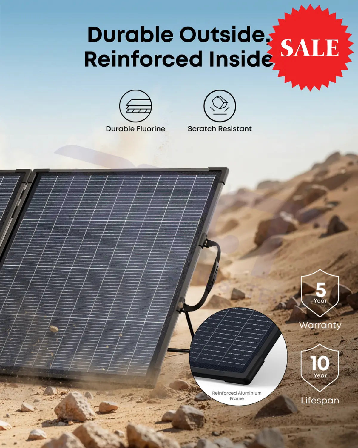 Anker SOLIX PS200 Bifacial Portable Solar Panel-durable outside reinforced inside