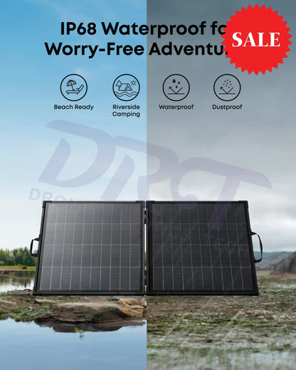 Anker SOLIX PS200 Bifacial Portable Solar Panel ｜200W Foldable Solar Charger - Power Station Accessories