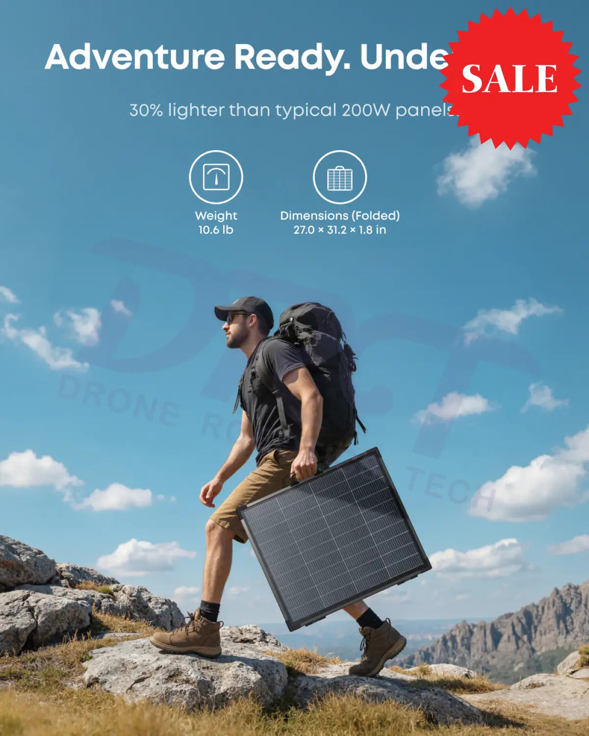 Anker SOLIX PS200 Bifacial Portable Solar Panel-30% lighter