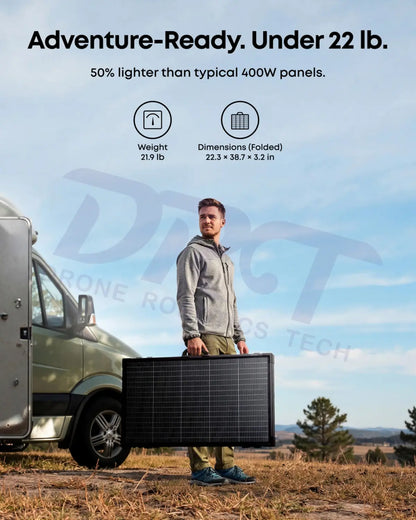Anker SOLIX PS400 Bifacial Portable Solar Panel- under 22lb