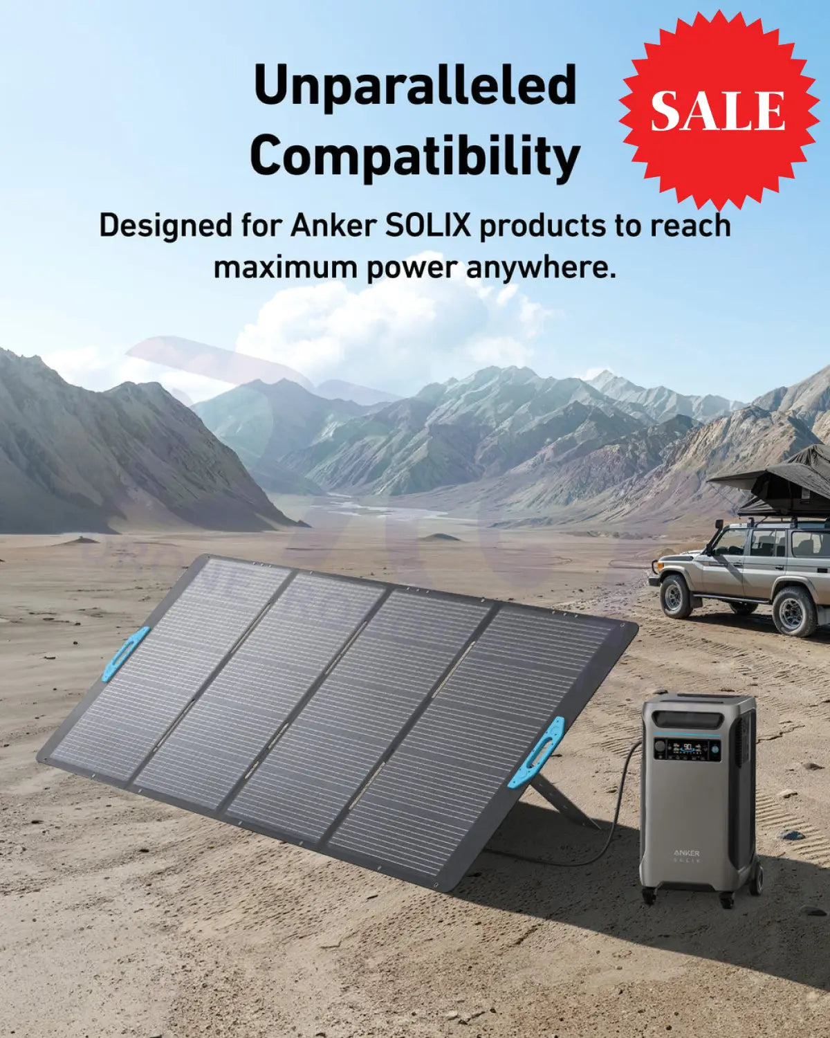 Anker SOLIX PS400 Portable Solar Panel-unparalleled compatibity