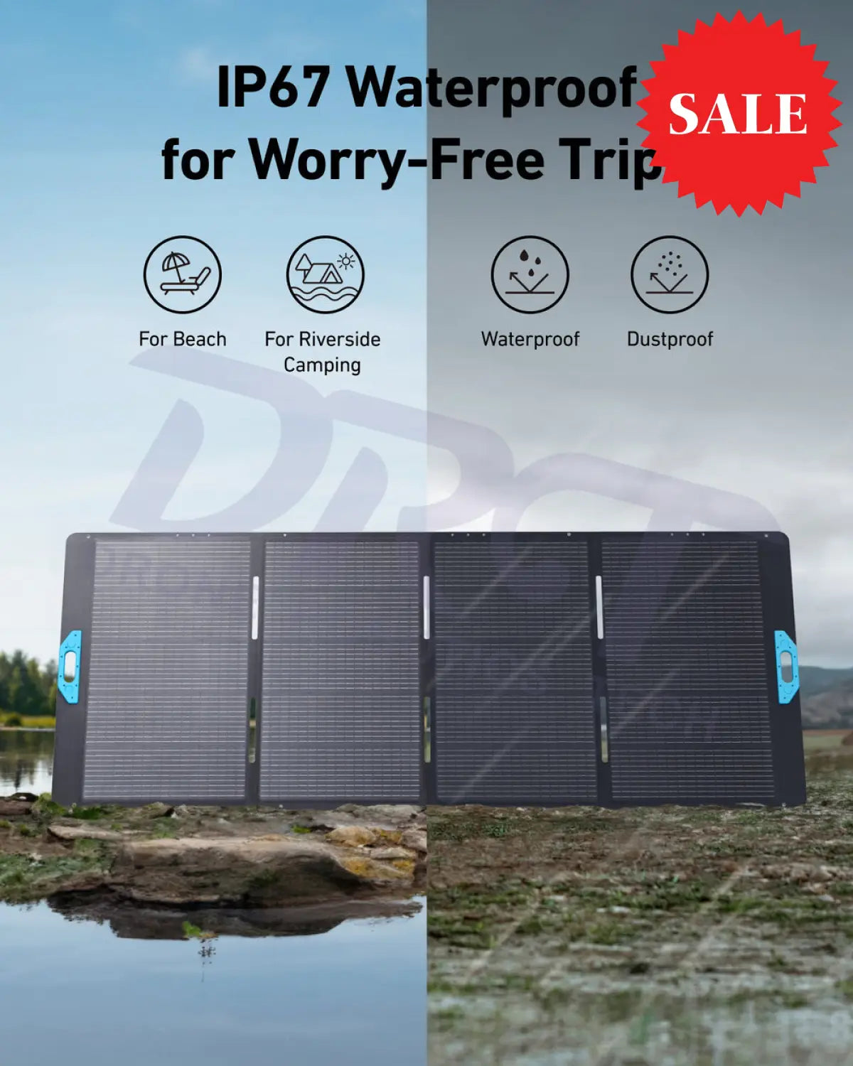 Anker SOLIX PS400 Portable Solar Panel- IP67 waterproof