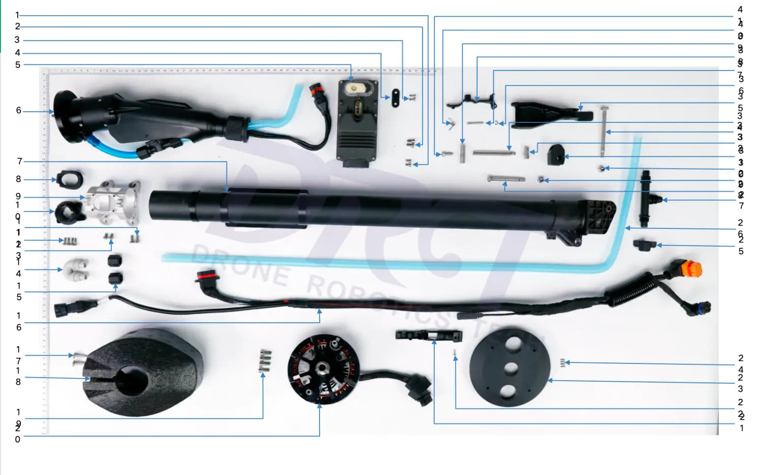 DJI Agras T25 M1 Aircraft Arm Kit - Parts