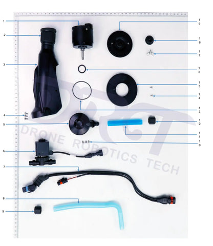 DJI Agras T25 Spray Lance Kit (Unassembled) - Parts