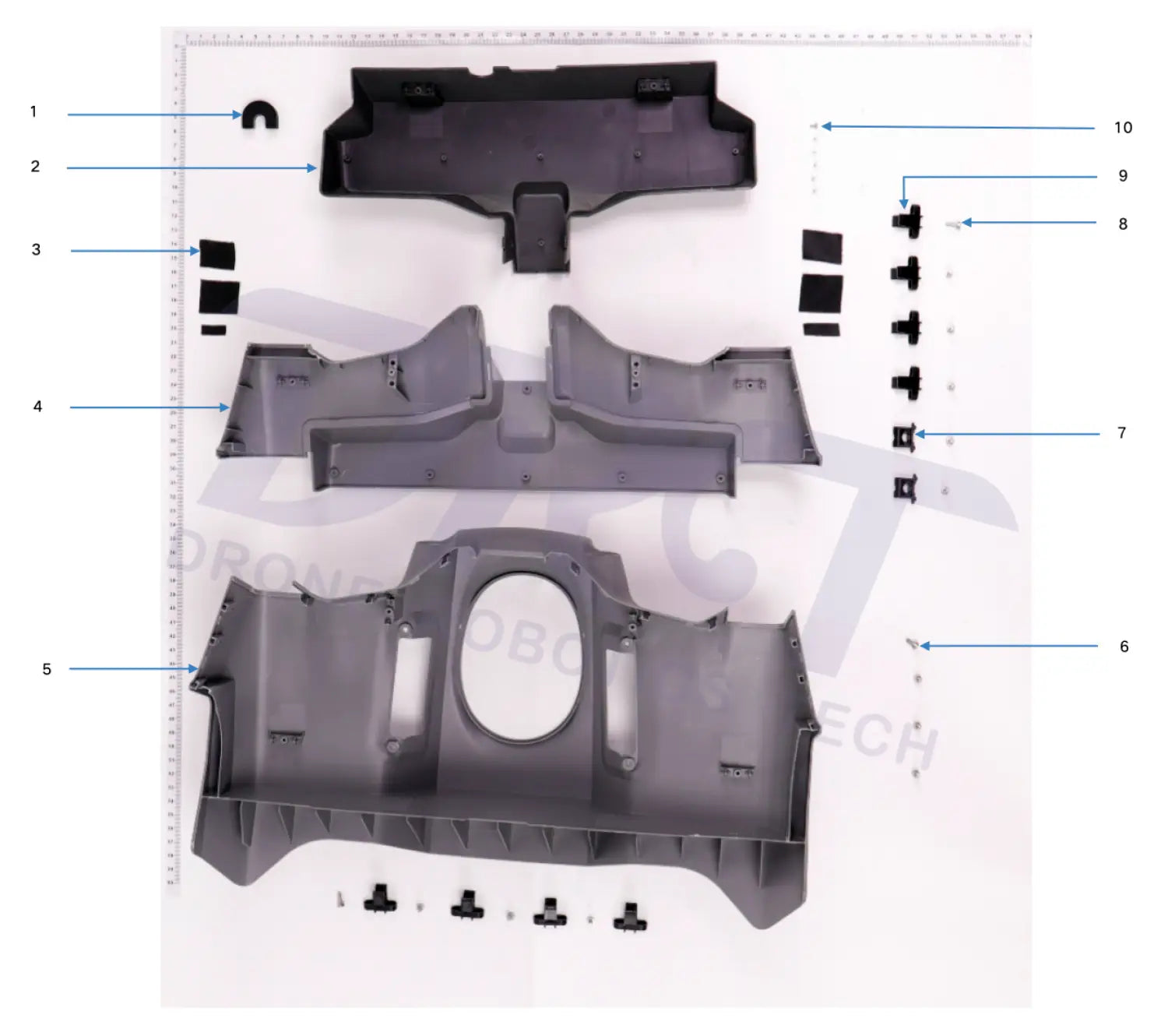 DJI Agras T40 Front Shell Kit - Parts