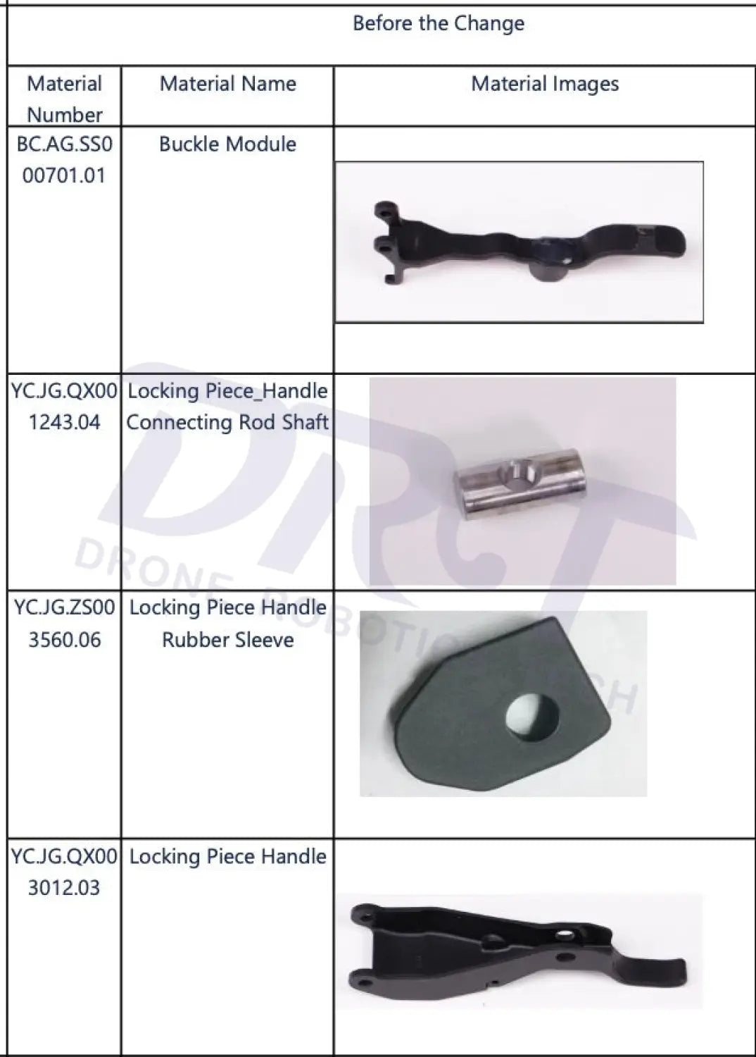 DJI Agras T50 Arm Lock Handle Full Set-Old Version - Accessories