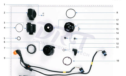DJI Agras T50 Impeller Pump Full Set-Assembled - Parts