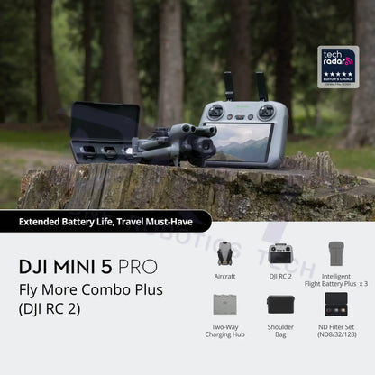 DJI Mini 5 Pro Fly More Combo Plus (DJI RC 2) - Drones