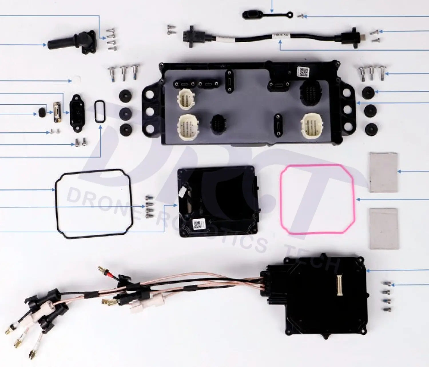 DJI T50 Cable Distribution Board Kit - Parts