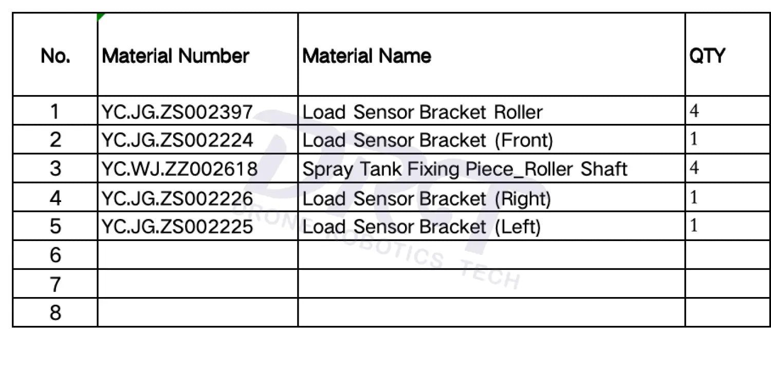 T40 Load Senor Bracket Kit - Parts