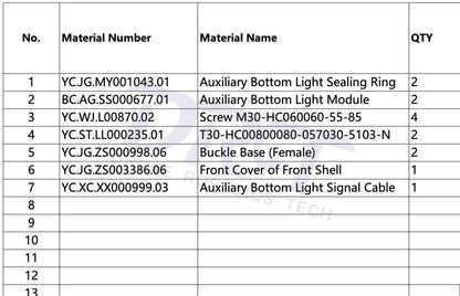 T50 Front Cover of Front Shell Kit - Parts