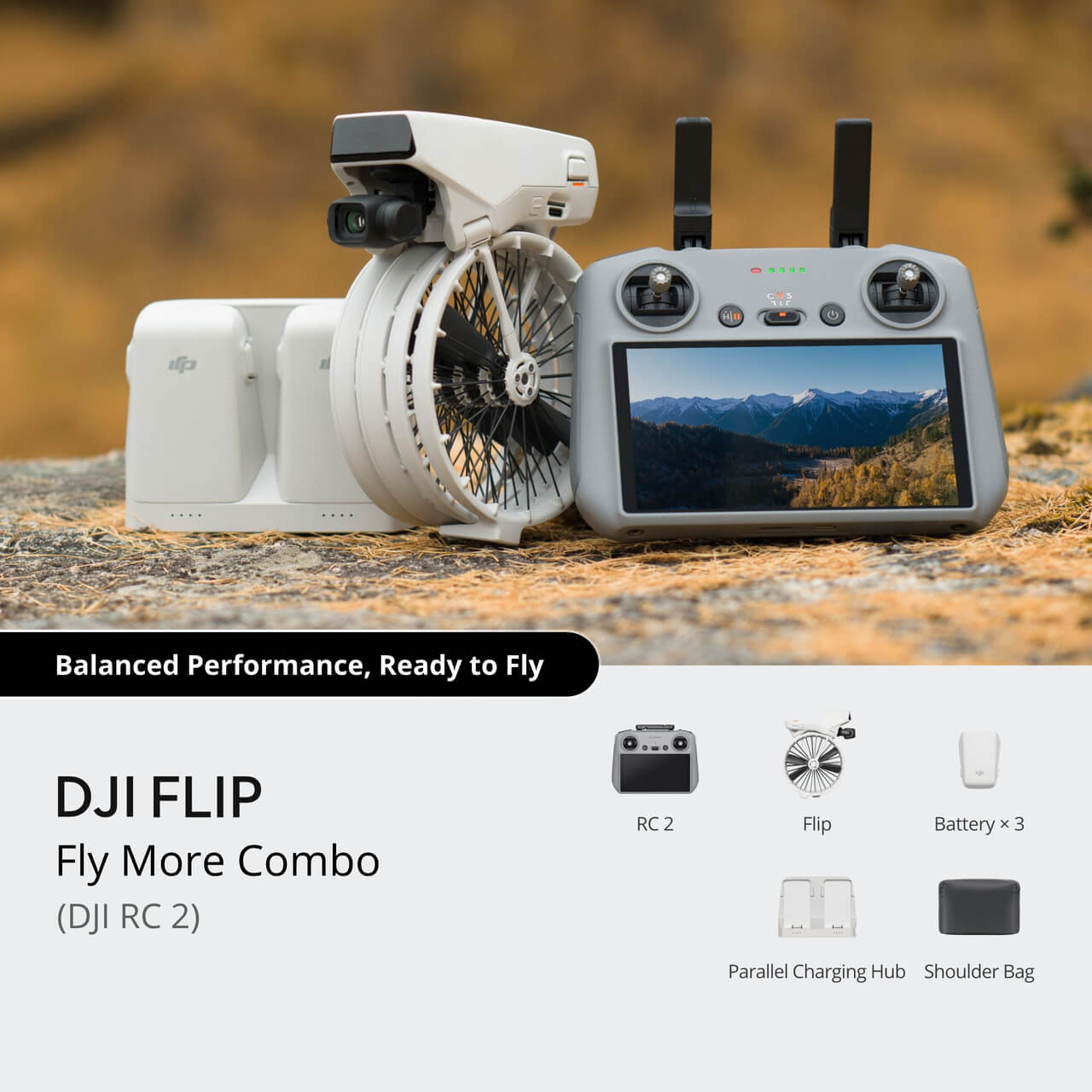 DJI Flip Fly More Combo (DJI RC 2)(GL)